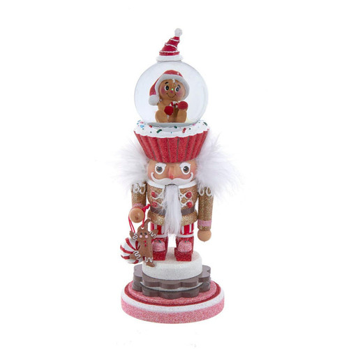 10“ Hollywood Nutcrackers™ Gingerbread Water Globe Nutcracker