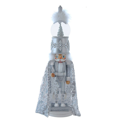 22“ Hollywood Nutcrackers™ Musical Silver Nutcracker With Water Globe