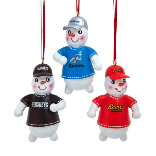 Hershey's™ Snowman Ornaments, 3 Assorted