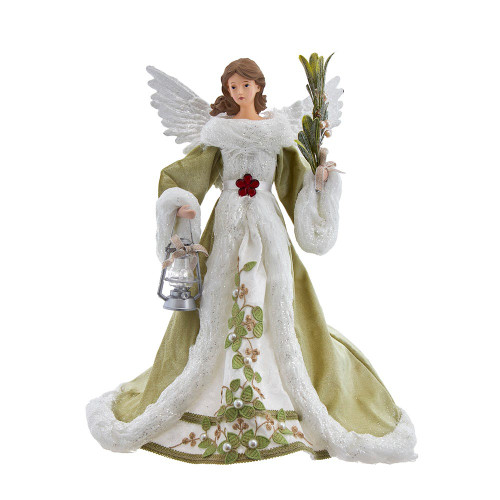 16“ Mistletoe Kisses Angel Treetop