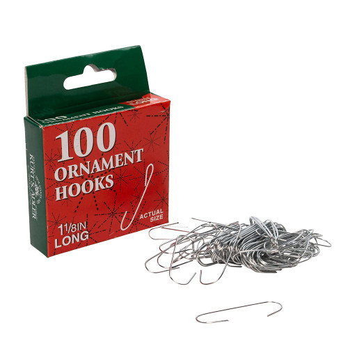 Christmas Ornament Hooks, 100-Piece Box Set