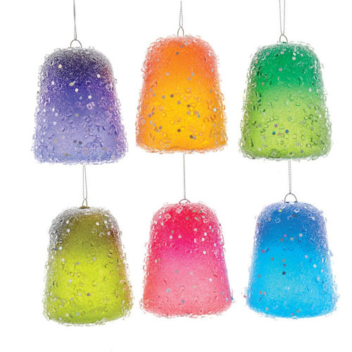 Two-Tone Gumdrop Ornaments, 6 Assorted