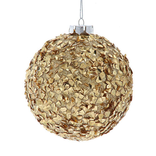 120MM Gold Glittered Ball