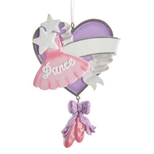 Ballet Heart “Dance“ Ornament For Personalization