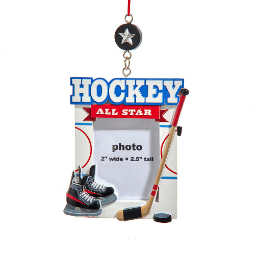 Hockey Picture Frame Ornament