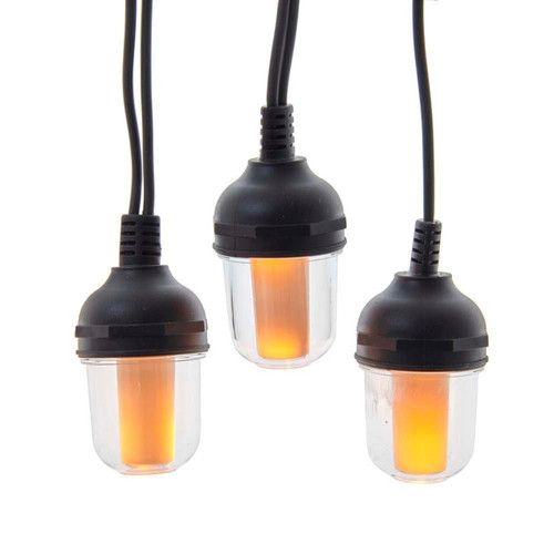 14.75' 100L Lantern With Flicker Flame LED Light Set