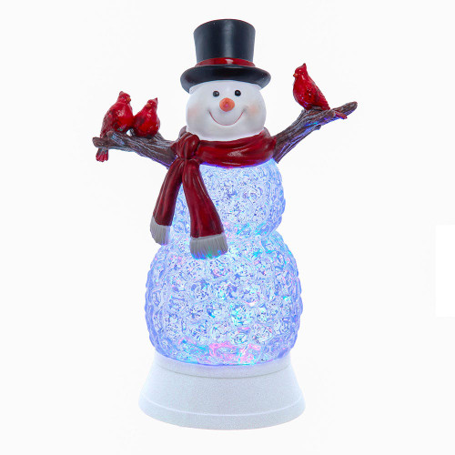 11.42“ Battery Operated LED Lighted Snowman Lantern