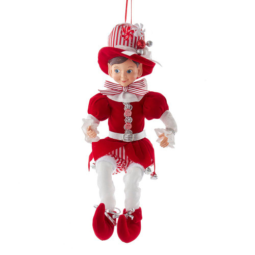 15“ KSA Kringles Peppermint Elf Ornament