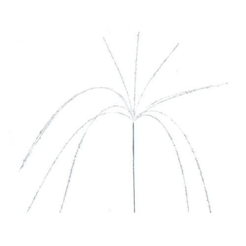 Christmas Glittered White Sparkling Spray