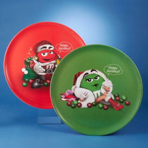 M&M® Green and Red Trays