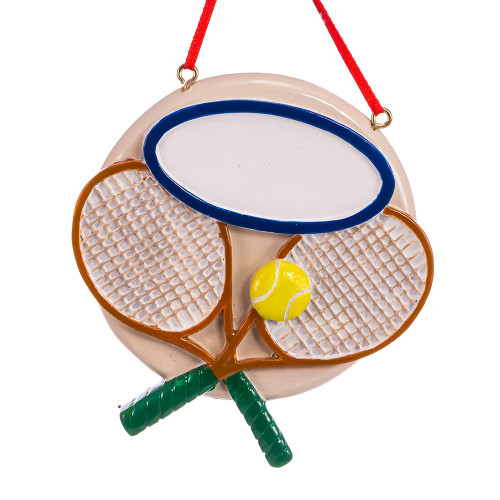 Tennis Ornament For Personalization