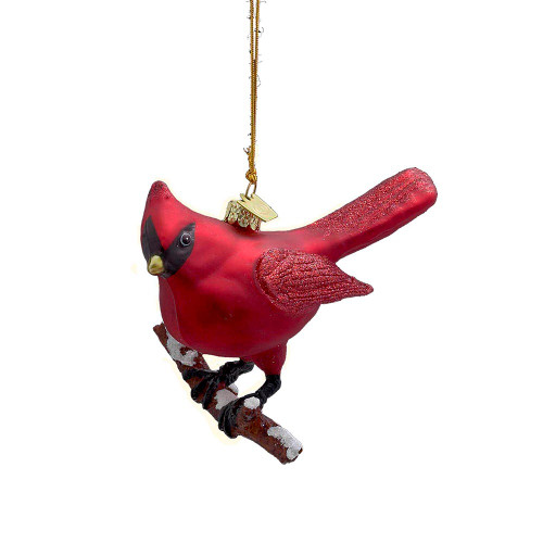 Noble Gems™ Glass Cardinal Ornament