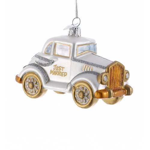 Noble Gems™ Wedding Car Glass Ornament