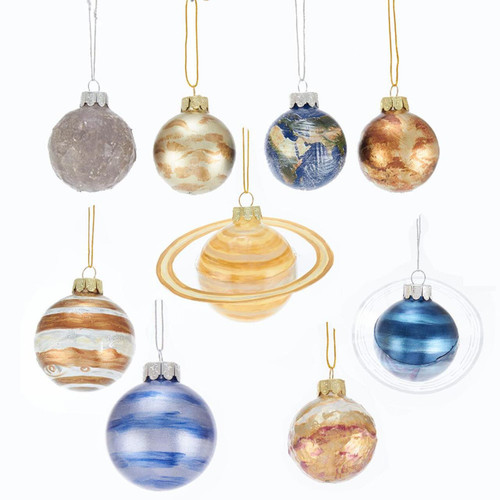 Noble Gems™ Solar System Glass Ornaments, 9-Piece Box Set
