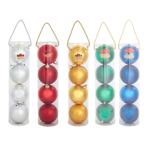 120MM Shatterproof Two-Tone Ball Ornaments, 18-Box PDQ