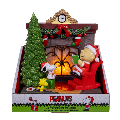 Peanuts© Santa Charlie Brown Musical Fireplace