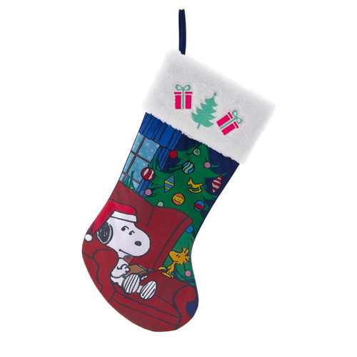 Peanuts© Snoopy & Woodstock With Christmas Tree Stocking