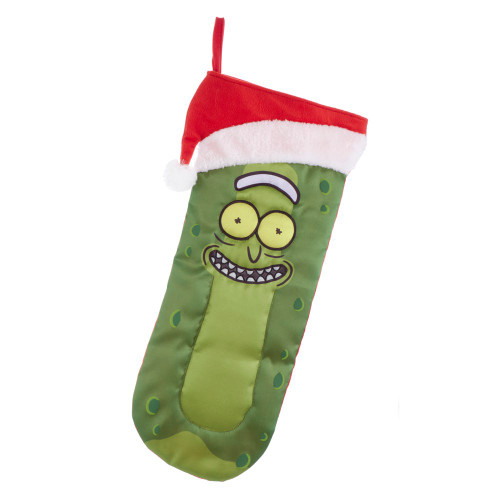 Rick and Morty™ Pickle Rick Stocking With Santa Hat