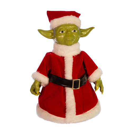 10.5“ Un-Lit Star Wars™ Santa Yoda Treetop
