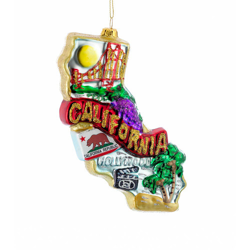 California Glass Ornament