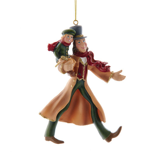 Bob Cratchit and Tiny Tim Ornament