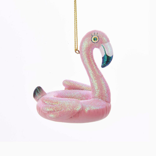 Pink Flamingo Pool Float Ornament