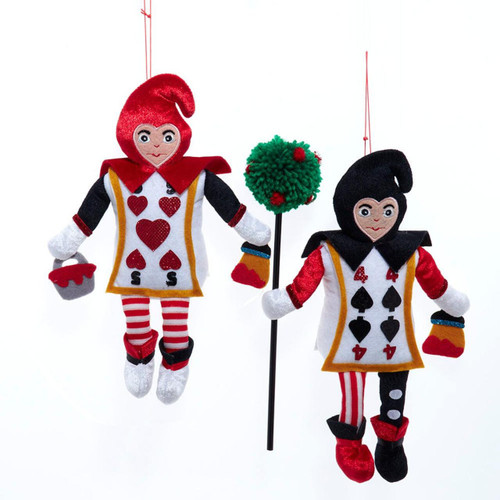 Card Soldier Ornaments, 2 Assorted