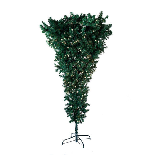 7.5' Pre-Lit Clear Incandescent Upside Down Tree