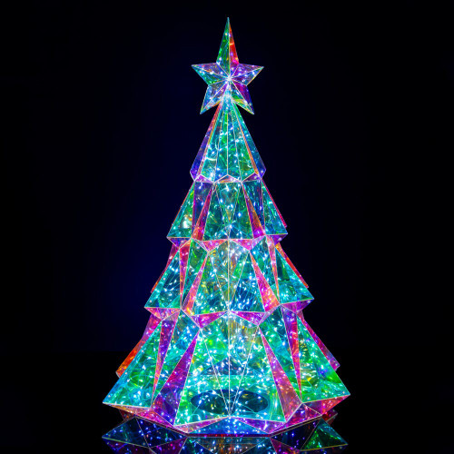 20“ Lighted Magical Iridescence Holographic Christmas Tree
