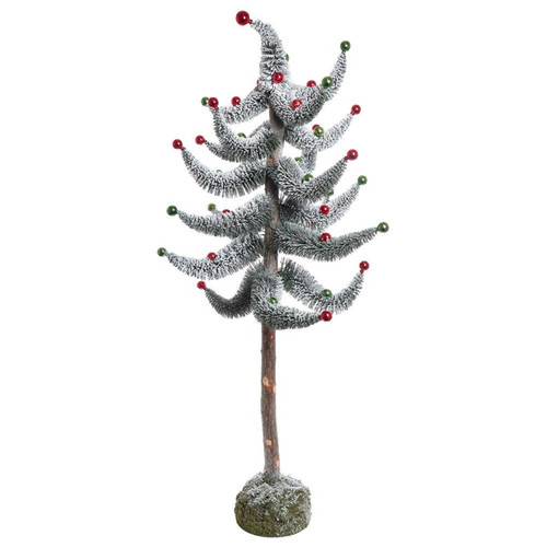 36“ Snowy Curly Green Tree