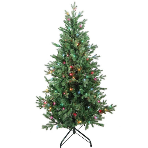 4.5' Pre-Lit Multicolor Incandescent Jackson Pine Tree
