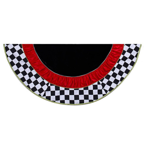 52“ Black and White Checkered Tree Skirt