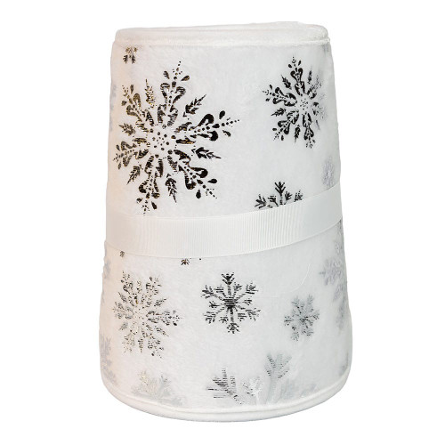 24“ White Snowflake Tree Collar