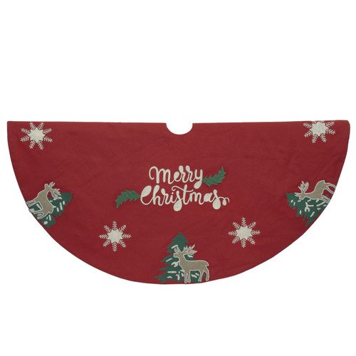 50" Reindeer Appliqué© Tree Skirt