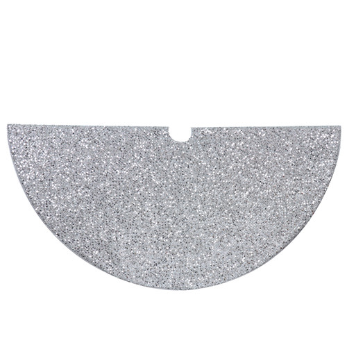 48" Silver Sequined Tree Skirt
