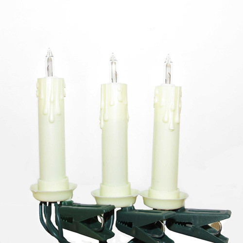 18' UL 10L White Clip-On Extended Light Set