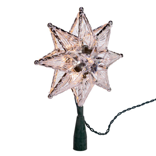 8“ UL 10-Light Clear Star Treetop