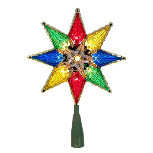8“ UL 10-Light Multicolored Star Treetop