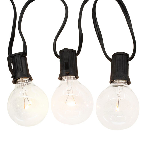 9' UL 10L Clear G40 LED Warm White Light Set