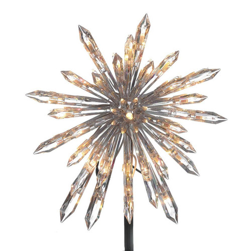 11.25“ UL 30-Light Crystal Snowflake Treetop