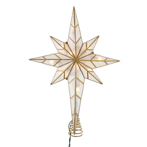 12“ UL 10-Light Capiz Bethlehem Star Treetop