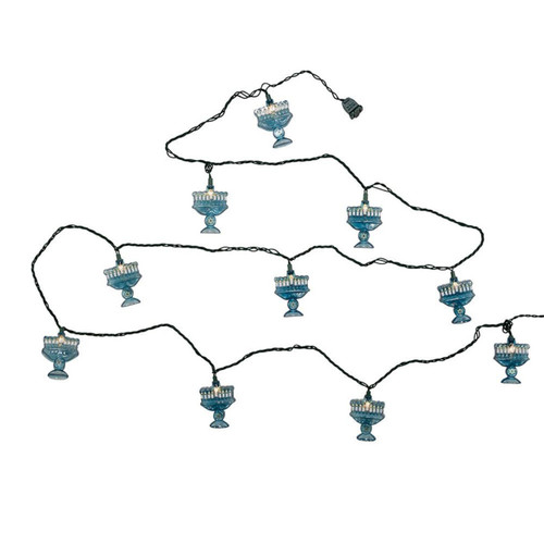 9' UL 10L Menorah Light Set