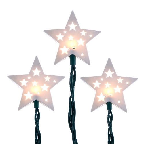 9' UL 10L White Star Light Set
