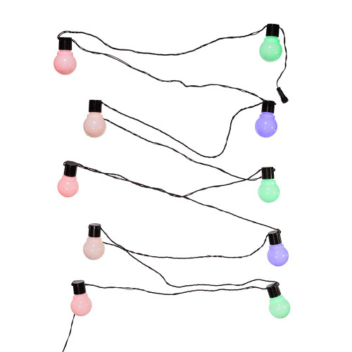 17' 10L Old Time Party multicolored LED Light Set