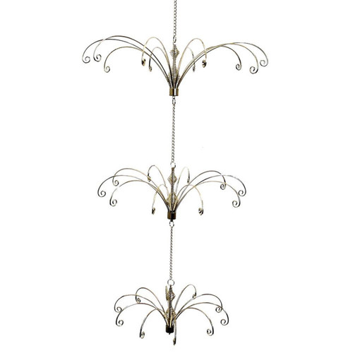 Metal Gold Ceiling Suspended Christmas Tree