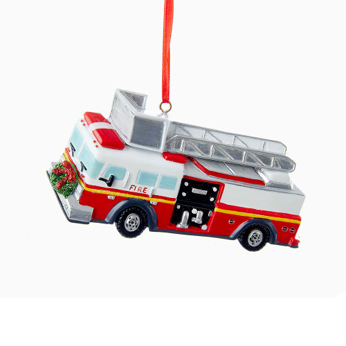 Fire Truck Ornament For Personalization