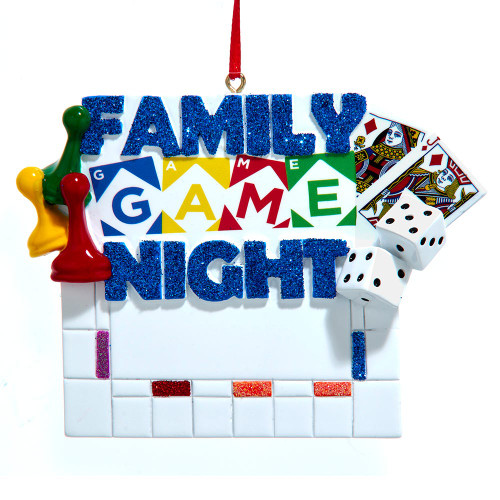 Family Game Night Ornament For Personalization