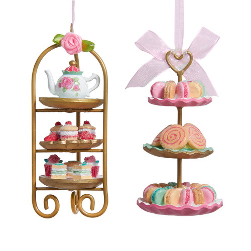 Tea Snacks Ornaments, 2 Assorted