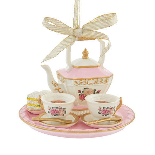 Rose Pink Afternoon Tea Set Ornament