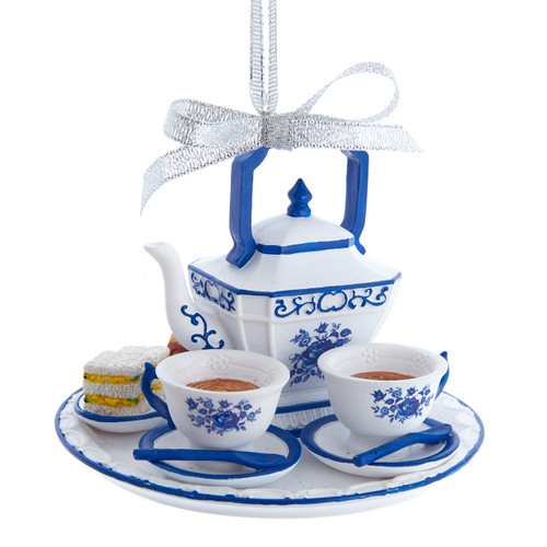 Blue & White Tea Set Ornament